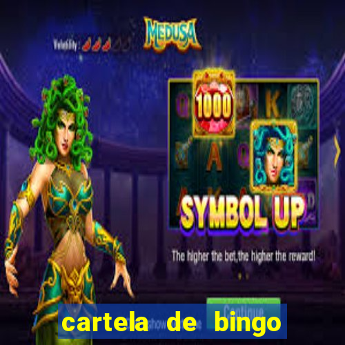 cartela de bingo pra imprimir