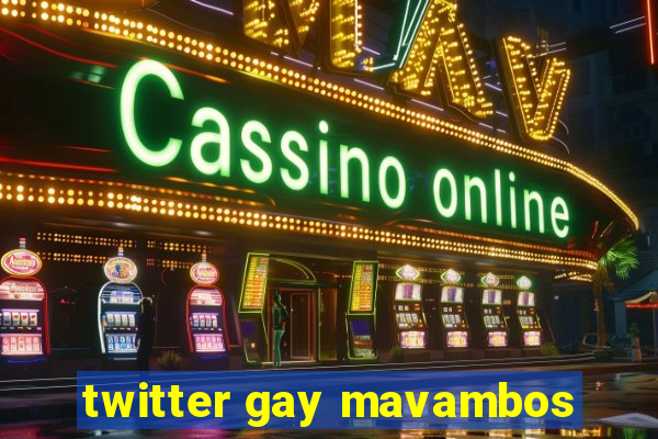 twitter gay mavambos