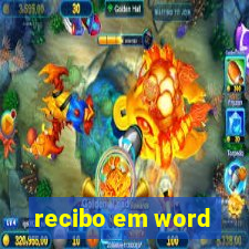 recibo em word